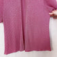Vintage Jung Ho Jin Rhinestone Pink Mesh Short Sleeve Top
