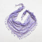 Secondhand Lavender Lace Triangle Scarf