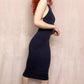 Secondhand By The Way x Revolve Navy Bodycon Dress, Size XS