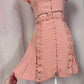 Secondhand Lulus Wistful Wanderer Dusty Pink Lace Mini Dress, Size Small