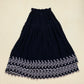 Vintage Harari Sheer Embroidered Maxi Skirt, One Size