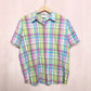 Vintage Alfred Dunner Pastel Plaid Button Down, Size 18