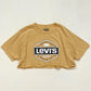 Reworked Levi’s American Denim Co Crop Tee, Size XL