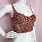 Secondhand Urban Outfitters Cheetah Mesh Corset Bustier Crop Top, Size Large