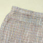 Vintage ABS Tweed Fringe Hem Mini Skirt, Size Small