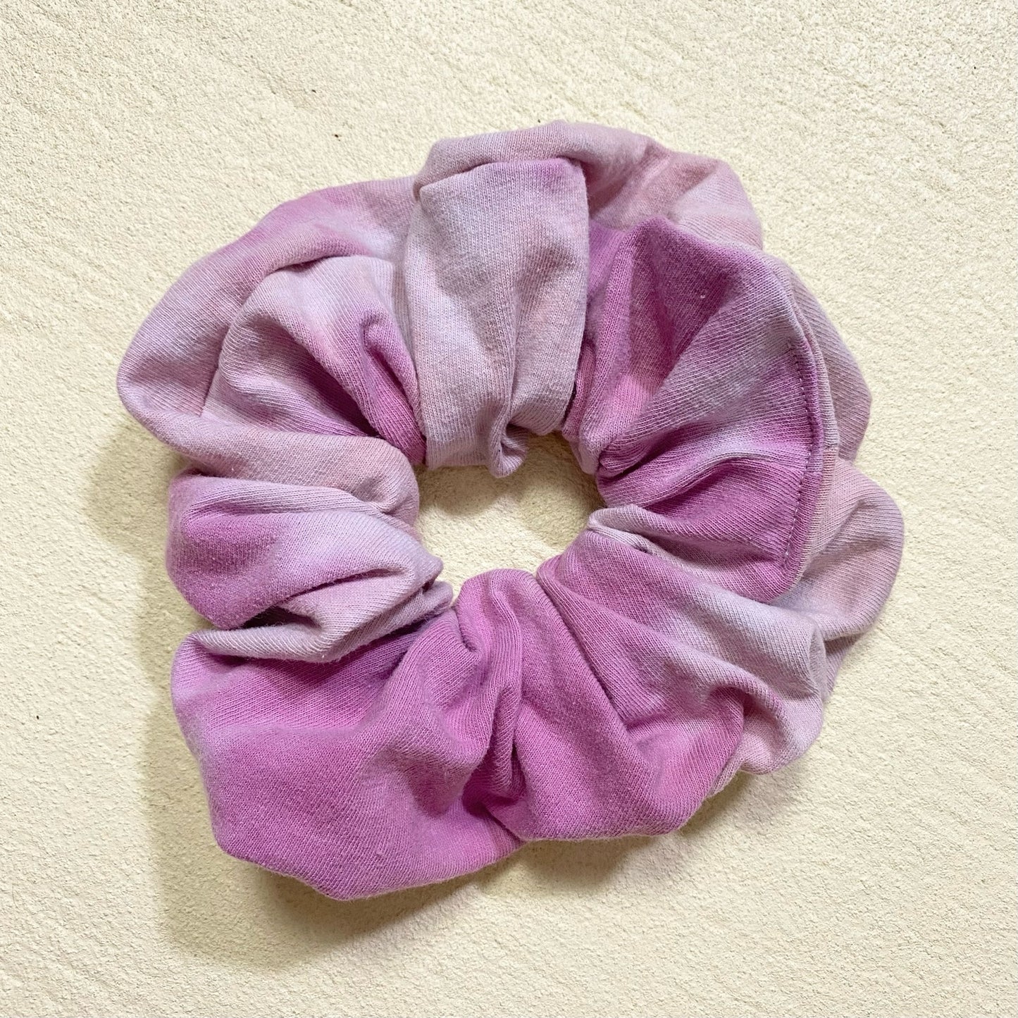 Scrap Fabric Pink Tie Dye Jumbo Scrunchie