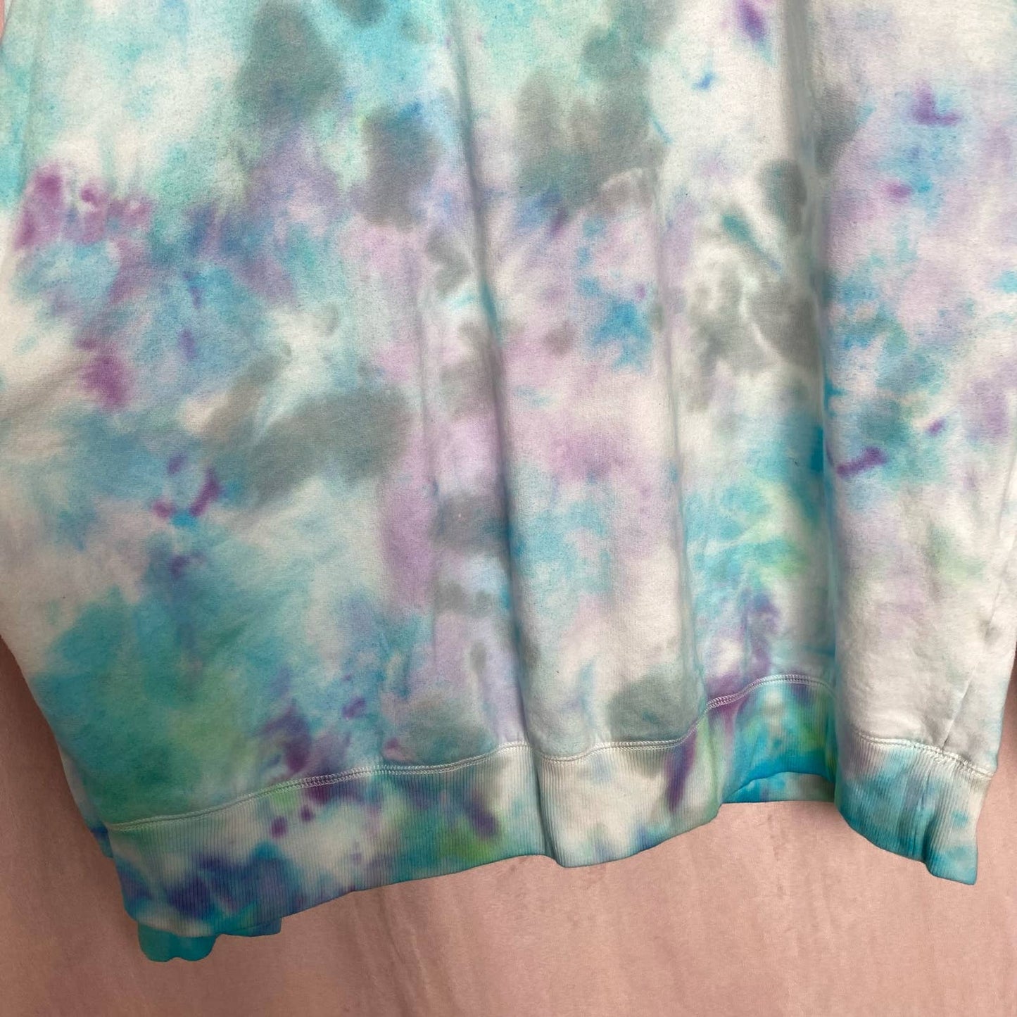Reworked Tie Dye Crewneck Sweatshirt, Size XL