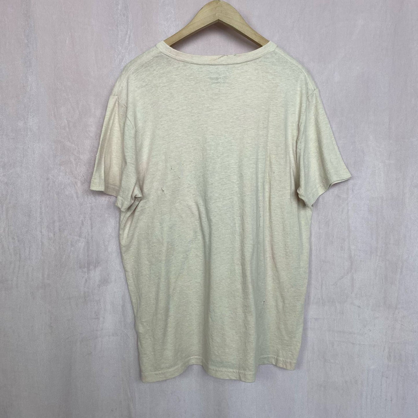 Upcycled Lucky Brand Live Free Die Free Distressed Tee, Size Large