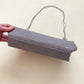 Secondhand Gray Vegan Suede Chain Crossbody/Shoulder Flap Handbag