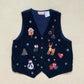 Vintage Casey & Max Christmas Holiday Vest, Size Large