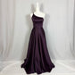 Secondhand David's Bridal One Shoulder Purple Satin Bridesmaid Dress, Size 2