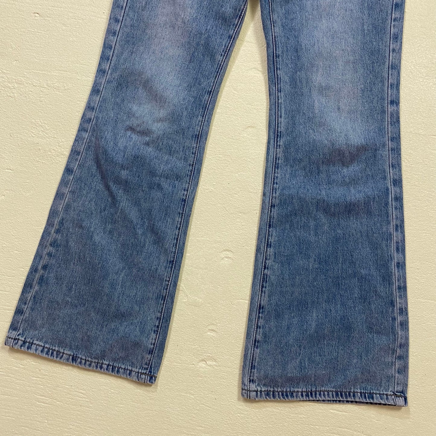 Secondhand Vintage Style Denim Flare Jeans, Size 25"