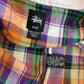 Upcycled Stussy Flannel Crop Jacket & Skirt Set, Size Small
