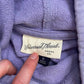 Upcycled Distressed Purple Crop Hoodie & Shorts Set, Size S/M