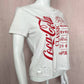 Reworked Coca Cola Distressed Tee, Size Small