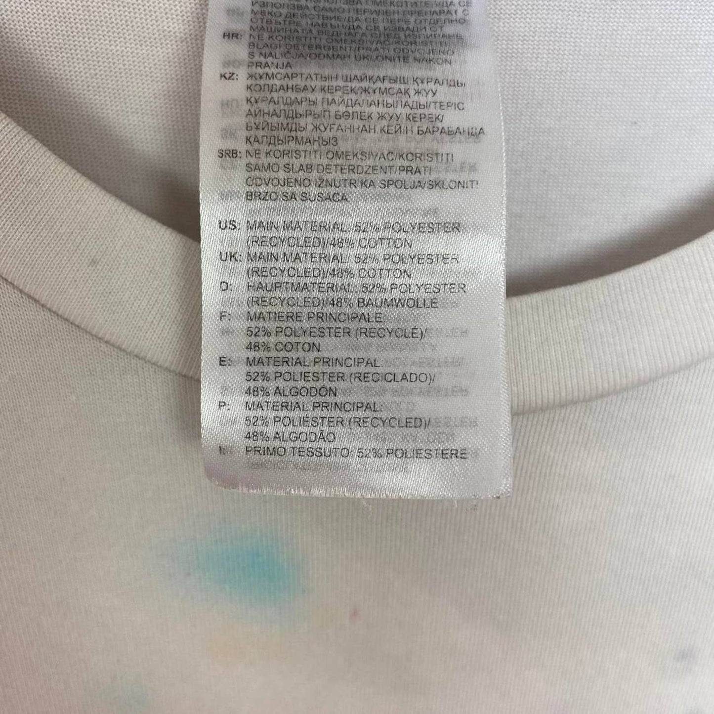 Upcycled Adidas x Parley Tie Dye Ocean Plastic Tee, Size XL