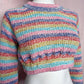 Reworked Philosophy Stripe Knit Crop Sweater, Size Small