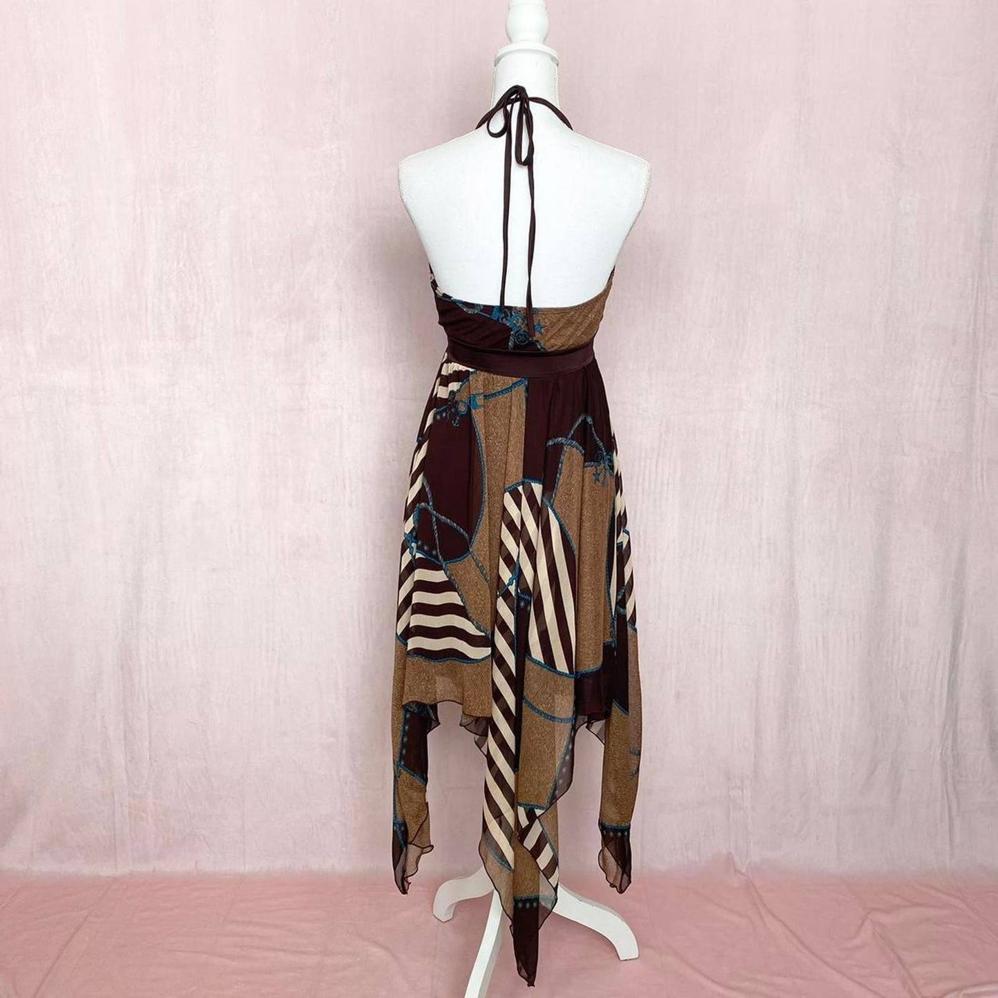 Y2K Famosa Grunge Fairy Halter Dress, Size Small
