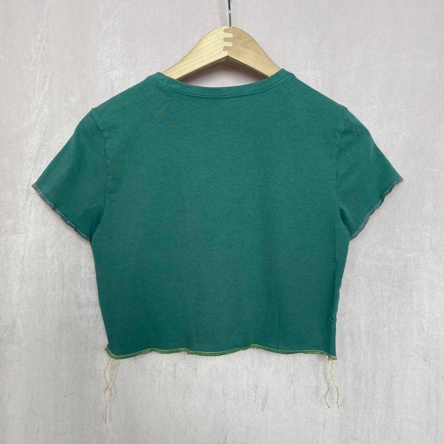 Reworked Life is Good Crop Winnie Crusher Tee, Size XS