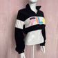 Reworked FILA Crop 1/4 Zip Fleece Pullover, Size Small