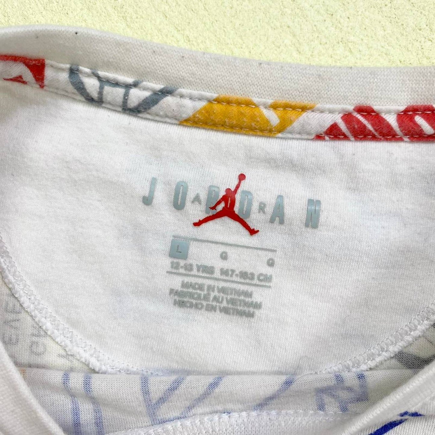 Upcycled Nike Jordan Crop Tee & Scrunchie Set, Size Small