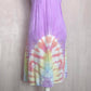 Vintage Purple Rayon Tie Dye Halter Dress, Size Small