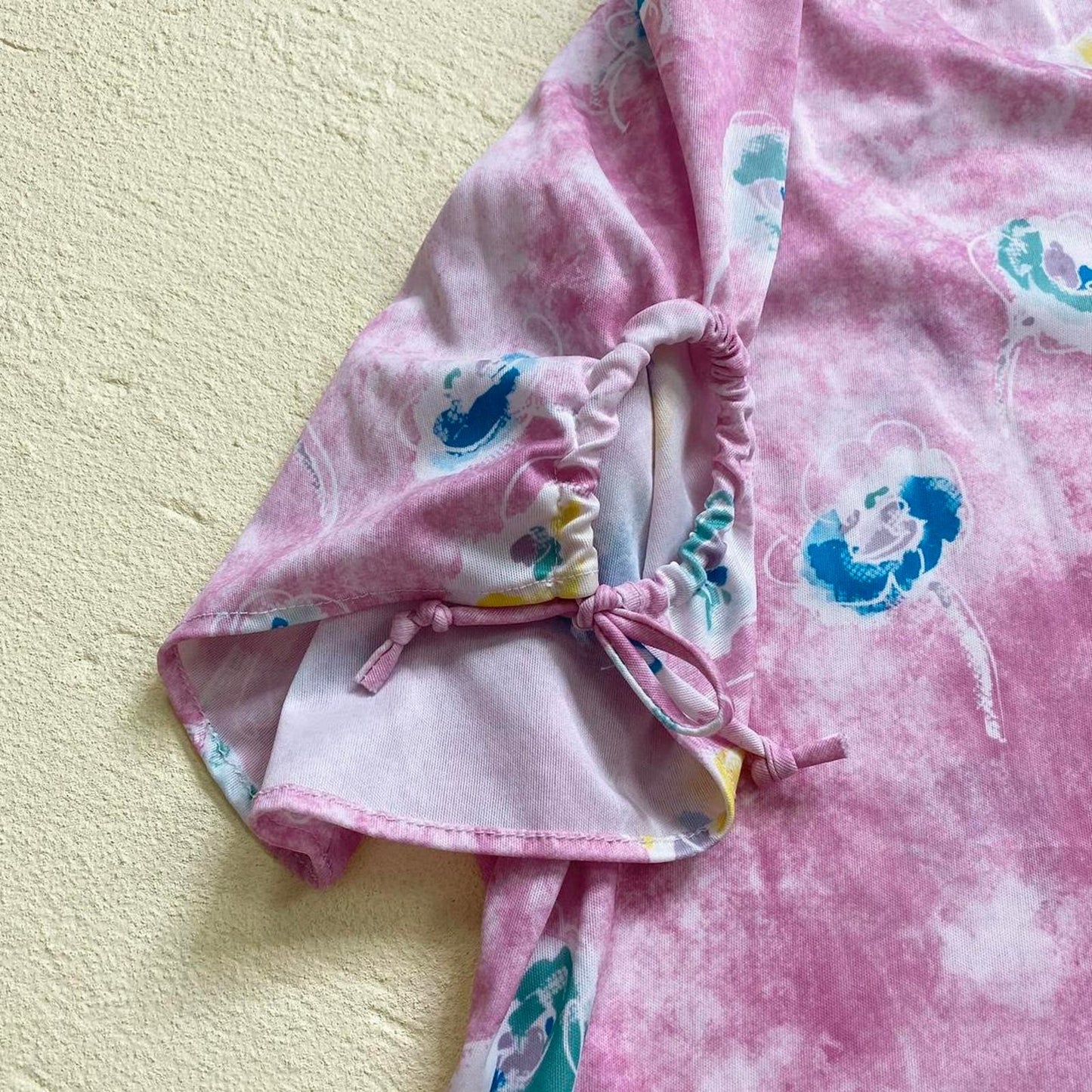 Vintage Placements Floral Button Front Pink Blouse, Size 2X