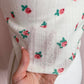Secondhand Over Kleshas Floral Crop Short Sleeve Blouse, Size Medium