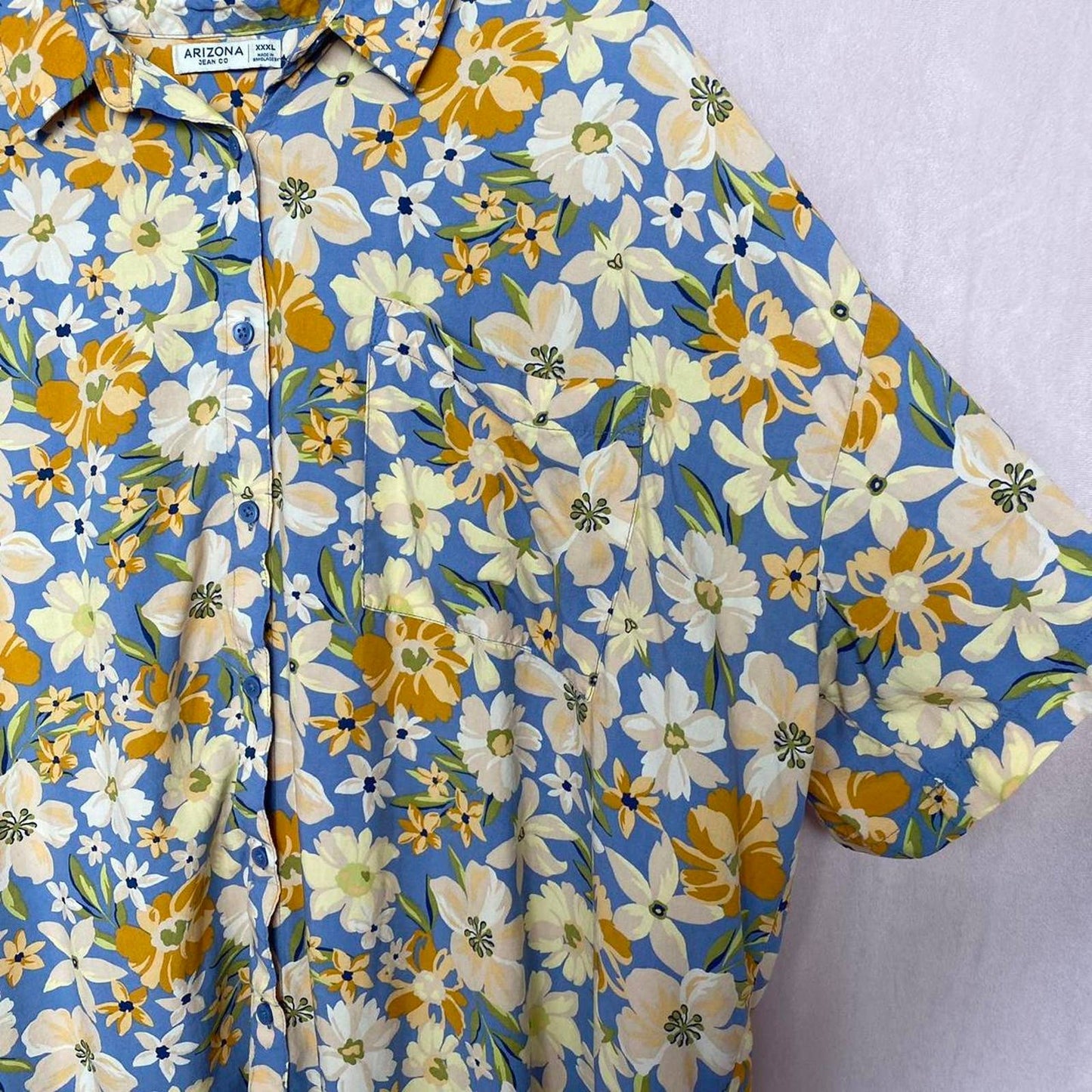 Y2K Arizona Jean Co Floral Button Up Shirt, Size XXXL