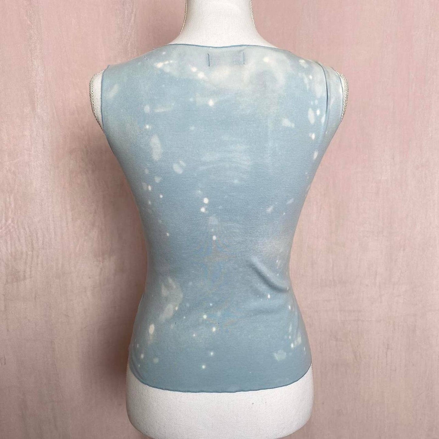 Upcycled Anthropologie Acid Wash Distressed Tank Top, Size Small
