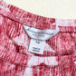 Reworked Christopher & Banks Red Star Stretchy Crop Top P/S Y2K Grunge Patriotic