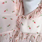 Y2K Moda International Floral Ruffle Wrap Silk Blouse, Size Medium
