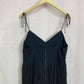 Preowned Alice + Olivia Shanti Button Front Tiered Dress in Black, Size 14