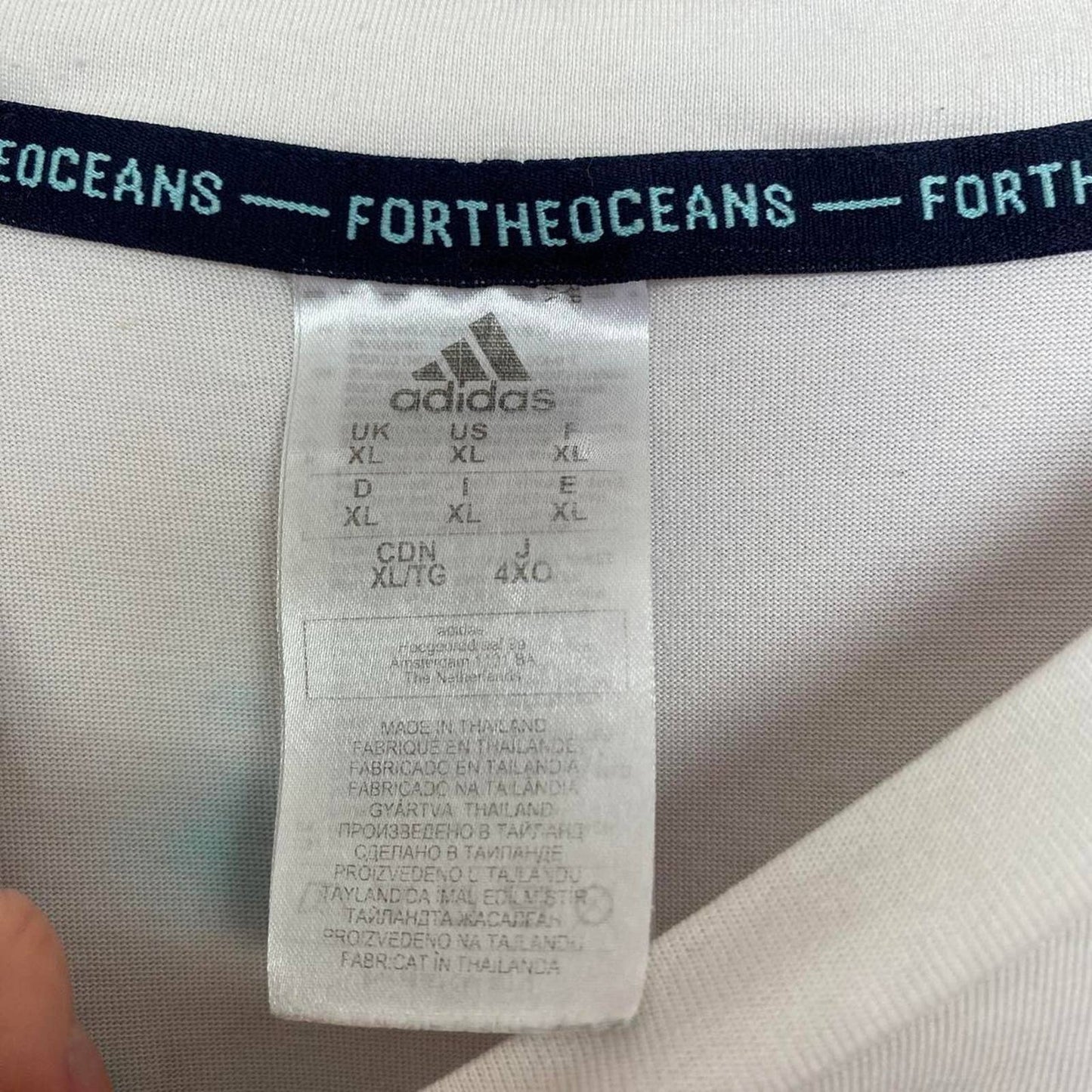 Upcycled Adidas x Parley Tie Dye Ocean Plastic Tee, Size XL