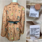 Upcycled Mushroom Crop Jacket & Skirt Set, Size S/M