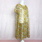 Vintage Floral Button Down See-Through Midi Dress