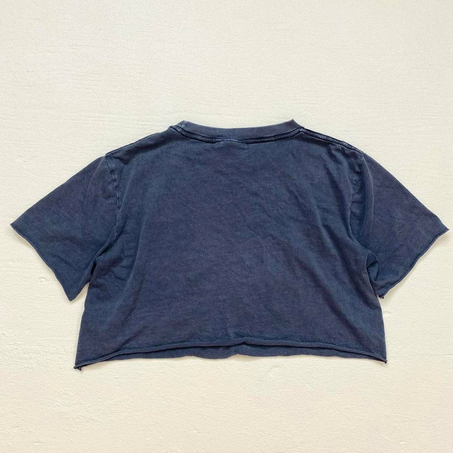 Secondhand Nana Judy Gray Crop Graphic Tee T-Shirt, Size Small