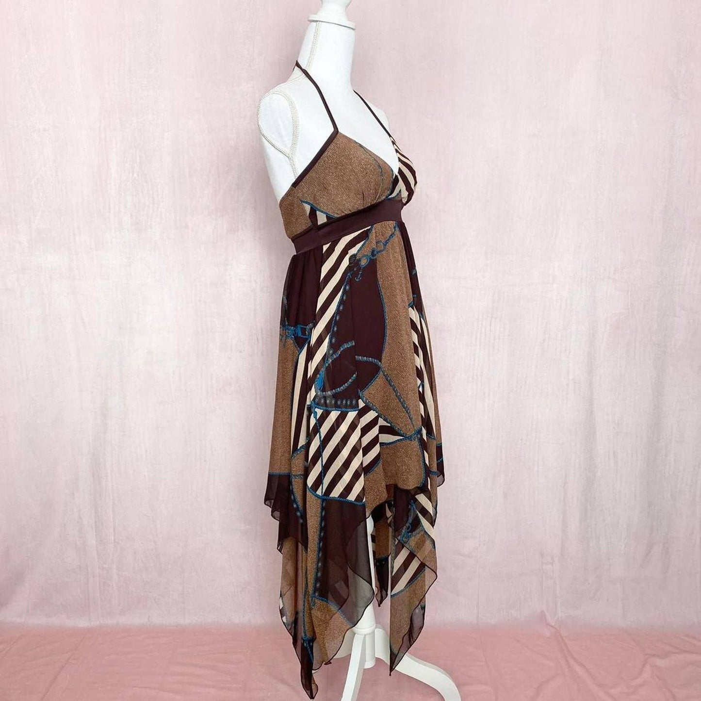 Y2K Famosa Grunge Fairy Halter Dress, Size Small