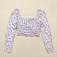 Secondhand Urban Outfitters Ditsy Floral Ruched Crop Top, Size Small
