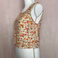 Secondhand BCBGeneration Floral Cut Out Back Crop Tank Top, Size Small