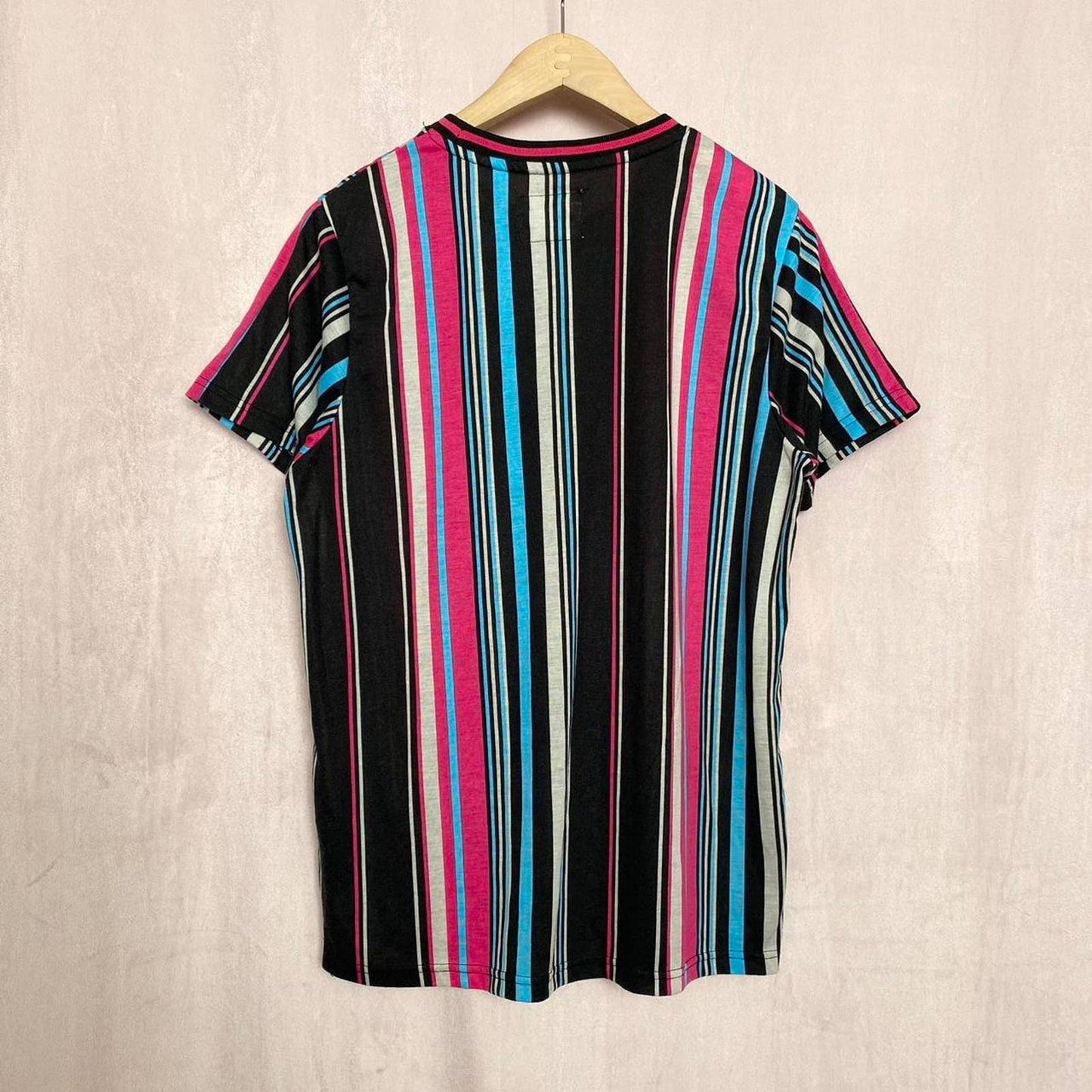 Secondhand Fresh Prints of Bel-Air Colorful Striped Tee, Size Medium