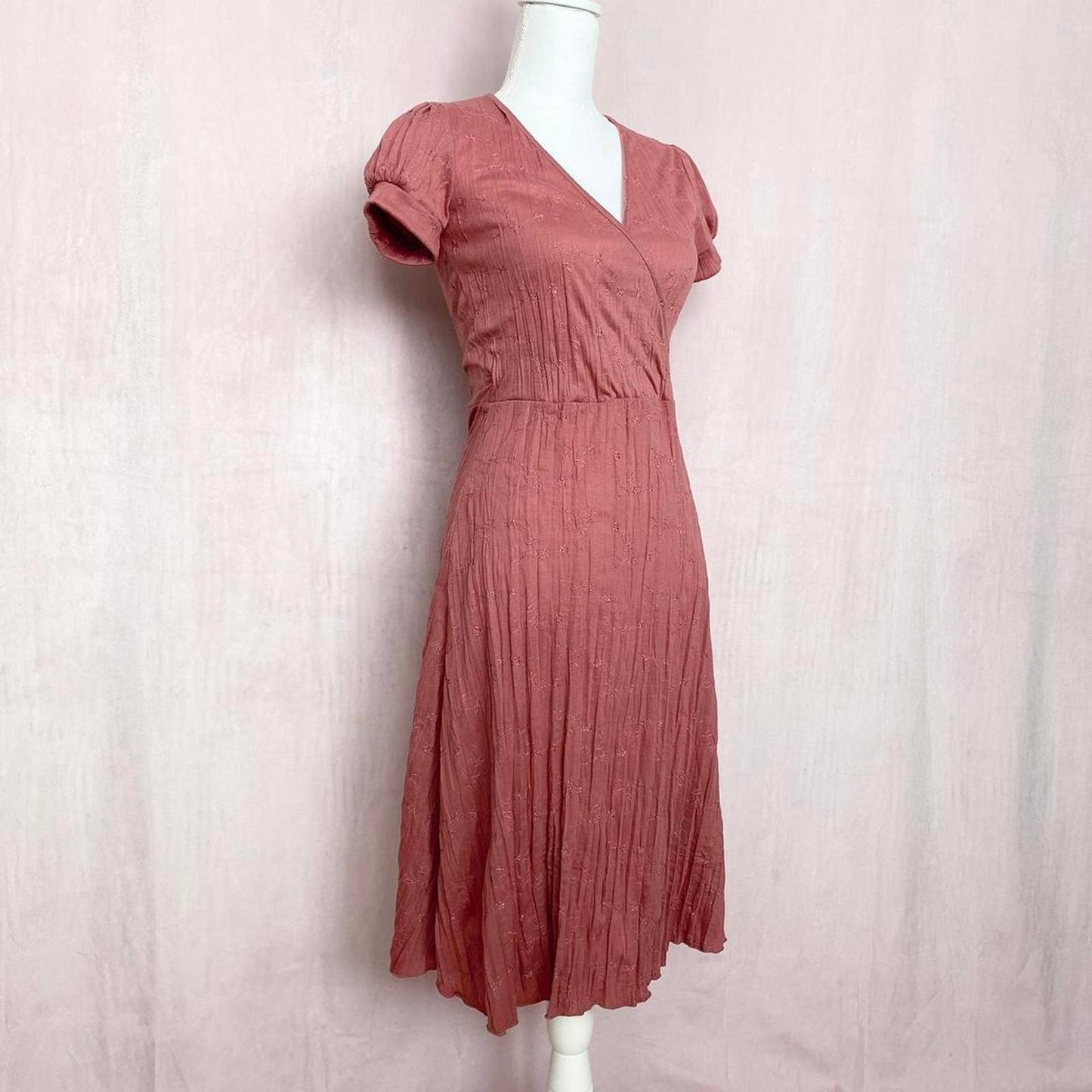 Y2K So Cool USA Wrap Midi Boho Dress, Size Small