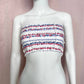 Scrap Fabric Strawberry Blueberry Crop Tube Top, Size Small
