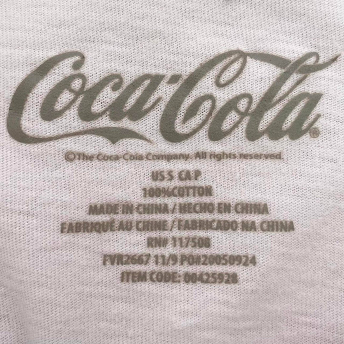 Reworked Coca Cola Distressed Tee, Size Small