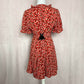 Secondhand Allegra K Red Cherry Print Mini Dress, Size Small
