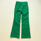 Secondhand Wild Fable Green Swirly Corduroy Flare Pants, Size Small