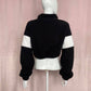 Reworked FILA Crop 1/4 Zip Fleece Pullover, Size Small