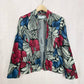 Vintage Alfred Dunner Floral Zip Up Blazer Jacket, Size 14P