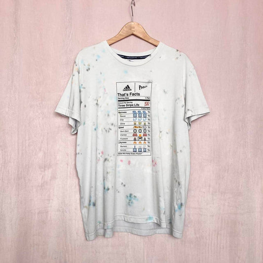 Upcycled Adidas x Parley Tie Dye Ocean Plastic Tee, Size XL