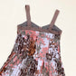 Secondhand DKNY Jeans Abstract Leopard Print Button Front Mini Dress, Size XS
